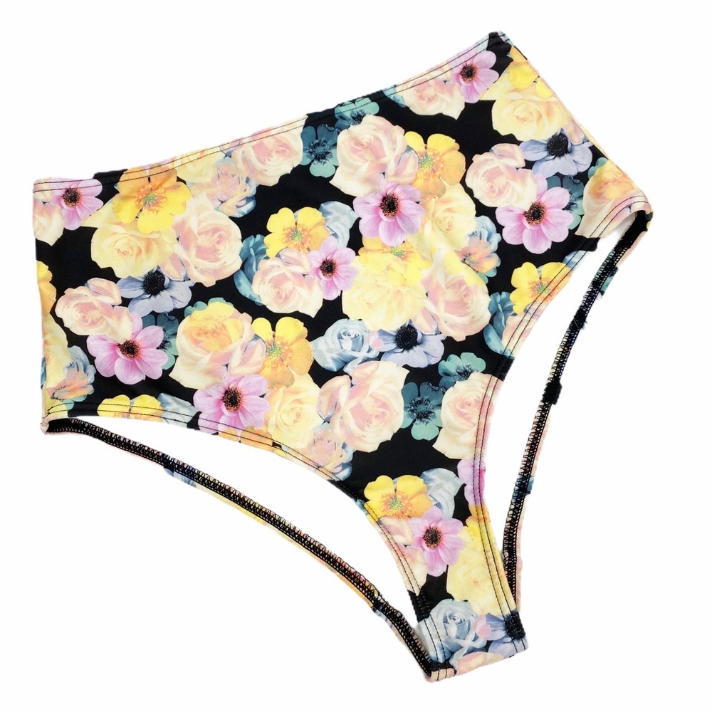 ASOS Floral Pin-Up High Waist Bikini Bottom 6
